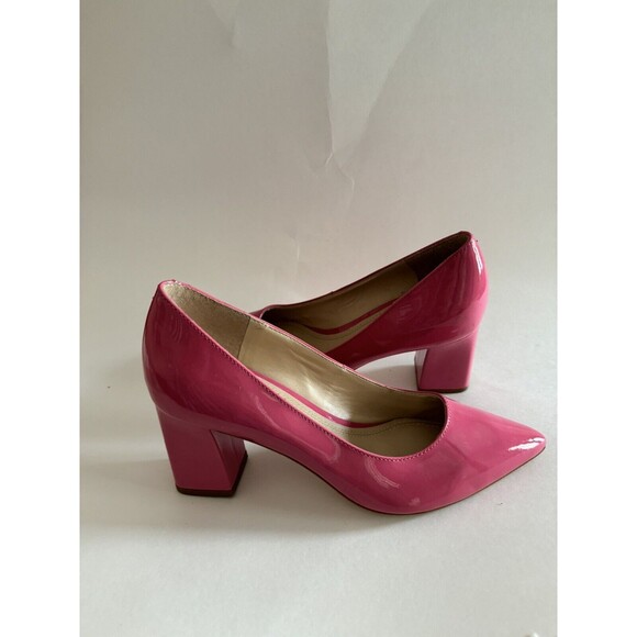 Marc Fisher Women's Zala Pointed Toe Block Heel Leather Pumps Pink Size 5.5 $147 - Picture 4 of 6